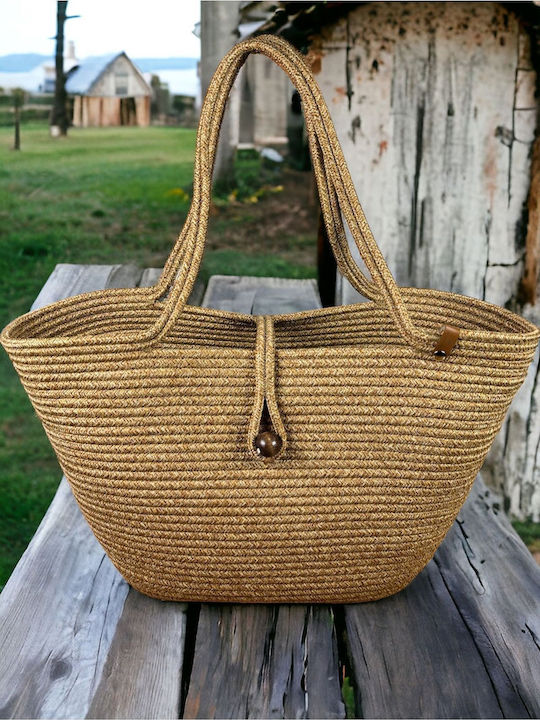 Mehrfarbige Korbweide Strandtasche