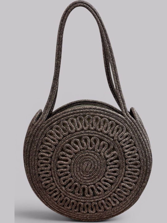 Wicker Brown Beach Bag