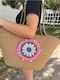 Wicker Multicolour Beach Bag