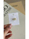 Cuff Earrings Made of Gold Plated Steel with Beige Stones