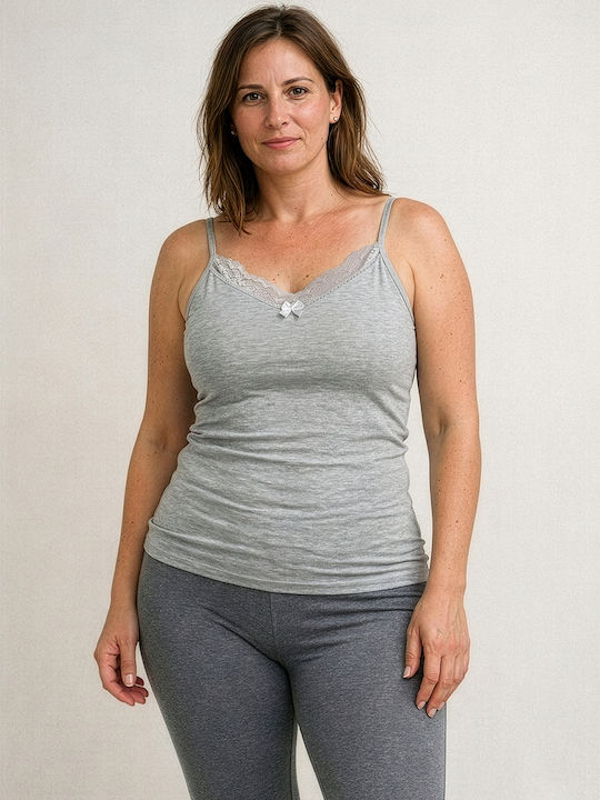 Sleeveless Grey Women's Undershirt