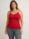 Sleeveless Red Women's Undershirt
