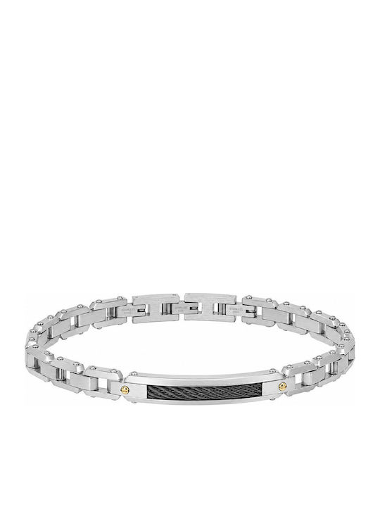 Rosso Amante Herren Armband aus Edelstahl Stahl