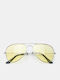 Luigi Men's Sunglasses With Yellow Metallic Frame And Yellow Lens 4878423