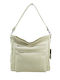 Leather Women's Crossbody Bag Beige / Ecru