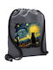 Koupakoupa Starry Night Cat Детска Раница Сива 48x40см