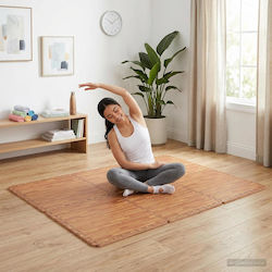 vidaXL Δάπεδα Παζλ Γυμναστηρίου 60x60x1cm 40τμχ Καφέ vidaXL Δάπεδα Παζλ Γυμναστηρίου 60x60x1cm 40τμχ Καφέ