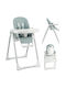 Aiyaplay Foldable Baby Highchair with Adjustable Height Green