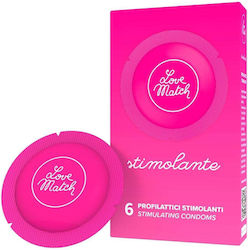 Love Match Προφυλακτικά Stimulating 6τμχ 54mm Natural