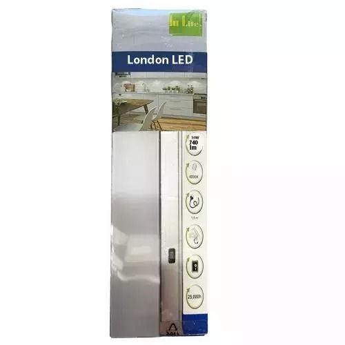 LED Лампа За Под Шкаф Hi Lite London 3665936 58cm 740lm 10w Въртяща Се Енергиен Клас A+ 4000k Бяла С Превключвател
