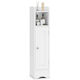 Costway Dulap de baie 18x19.5x80cm Alb