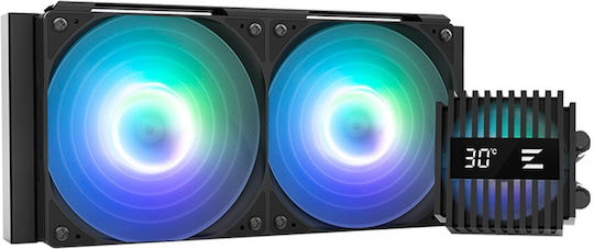Zalman ALPHA2 V2 A24 Wasserkühlung AIO CPU mit 2 Lüfterabmessungen 120mm und ARGB Beleuchtung