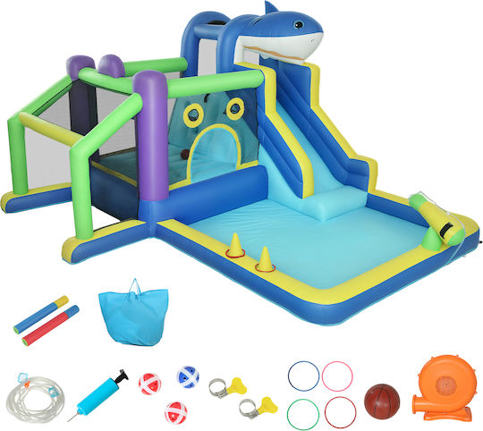 Aiyaplay Inflatable Castle with Trampoline & Slide for Ages 3-8