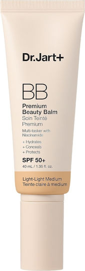 Dr. Jart+ Premium Beauty BB Light Medium Face Day Balm with SPF50 for Moisturizing and Brightening with Niacinamide 40ml
