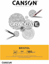 Μπλοκ Σχεδίου Graduate Bristol 180gsm Canson A4...