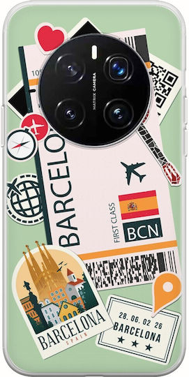Husă Ticket To Barcelona Honor Magic7 Pro TPU Flexibil Silicon Transparent