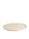 Emile Henry Madeleine Servierplatte Keramik Weiße mit Durchmesser 31cm