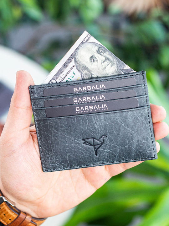 Leather Men's Wallet Grey