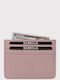 Leather Men's Card Wallet Pink