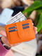 Leder Herrenbrieftasche Orange