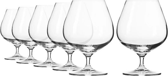 Krosno Harmony Set Brillen Cognac / Brandy Kelch Kristall 550ml 6 Stück