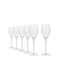 Krosno Harmony Champagne Glass Set Goblets Crystal 300ml 6 Pieces