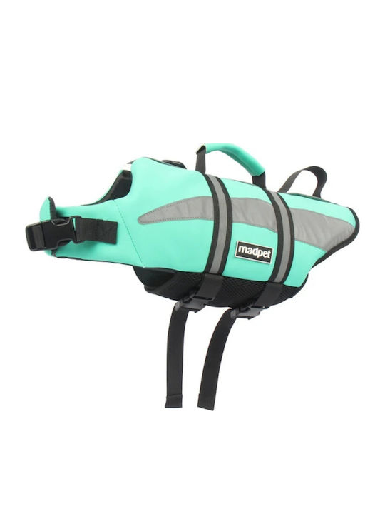 Madpet – Hundeschwimmweste Sicherheitsweste Größe L – 35cm Türkis