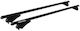Menabo Aluminum Car Roof Bars Tiger for Opel Frontera Set with Roof Rack Legs Black