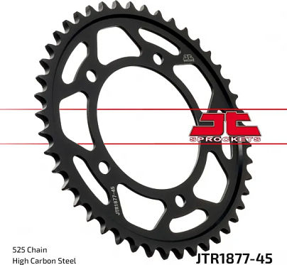 Rear Sprocket Mt 09/Tracer 21-24 Jt Jtr1877.45zbk 525 Black