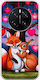 Θήκη Valentine's Day Fox Bunny Under Love Tree Honor Magic7 Pro Flexible Tpu Διάφανη Σιλικόνη