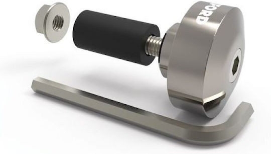 Oxford Lenker-Gegengewichte 589 13mm-18mm Silber Set