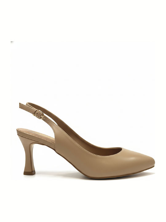 Pumps mit Hohem Absatz Beigen 170827-Beigen