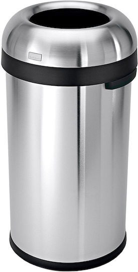 Simplehuman Κάδος Απορριμμάτων από Ανοξείδωτο Ατσάλι 80lt