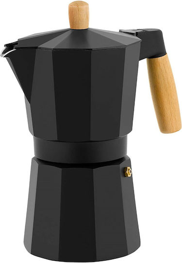 Bra Market Μπρίκι Espresso Inox Μαύρο