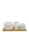 Easy-Life Meadow Flowers Ορντεβιέρα από Πορσελάνη Ø29cm 4τμχ