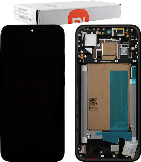 Xiaomi Poco F7 5G Екран + Touch Screen + Lens + Frame 5600270o10u00 Черен Original Service Pack