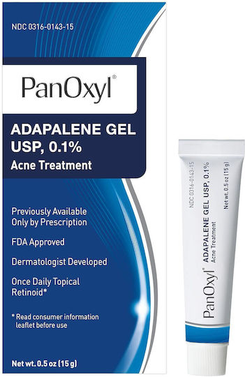 PanOxyl Gel de curățare pentru față Adapalene 0.1% Leave-On 15gr