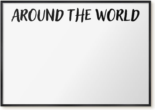 Tulup Magnet Board World Map 100x70 Cm