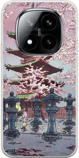Ukiyo-e Kirschblüten Xiaomi Poco M8 Pro 5G Flexible TPU Transparente Silikon Handyhülle