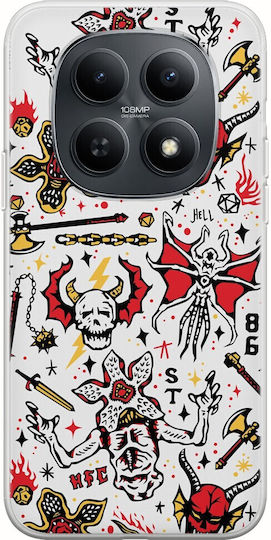 Калъф Stranger Things Monsters Xiaomi Poco M8 5g Гъвкав TPU Прозрачен Силикон