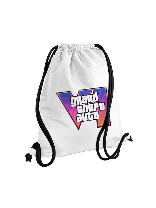 Koupakoupa Gta Vi KP_34610 Gym Bag Bb White Gym Backpack White