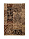Viokarpet Amal 3331 Rectangular Brown-Black Rug 67x140cm