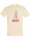 T-shirt Unsiex " Pineapple Slut Funny Summer Funny Fruit " Cream