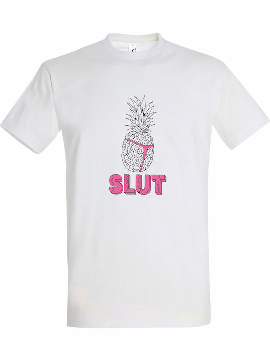 T-shirt Unsiex " Pineapple Slut Funny Summer Fu...