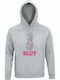 Hoodie Organic Unsiex " Pineapple Slut Funny Summer Funny Fruit " Grey Melange
