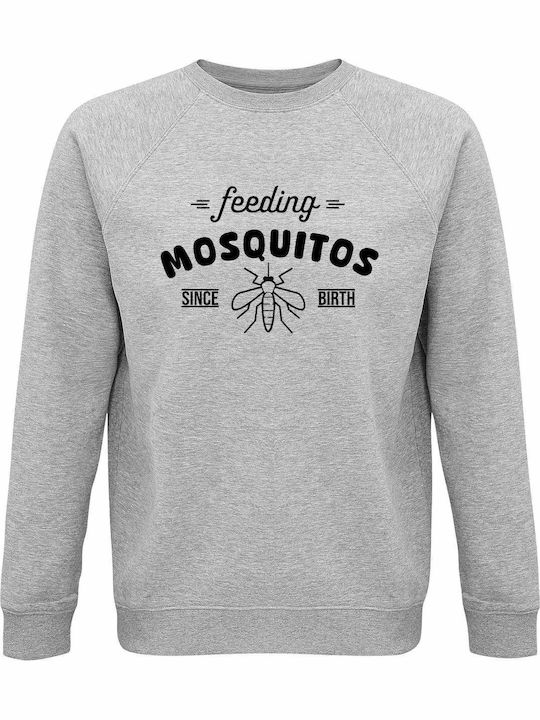 Bio-Unisex Sweatshirt "Seit Geburt Füttern Mück...