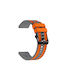 Nylon Hybrid Silicone Strap Amazfit Bip 6 46mm Grey Orange