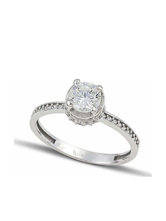 Themelidis Jewels Einzelner Steine Ring aus Wei...