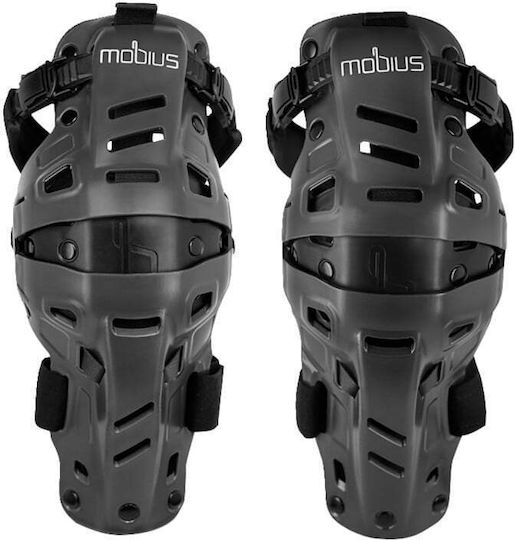 Mobius X8H Storm Genunchiere Protecții Pentru Motociclist Motocross Gri/BK 640-6024