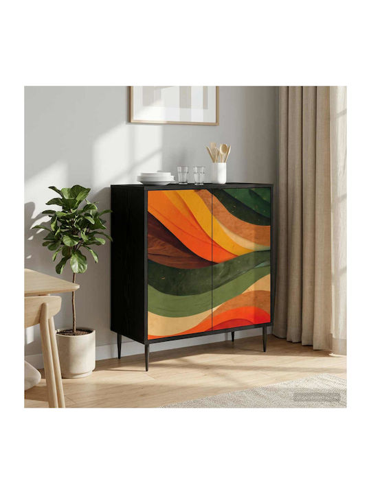 Bufet Bonn din lemn Stejar Negru 69x33x76cm